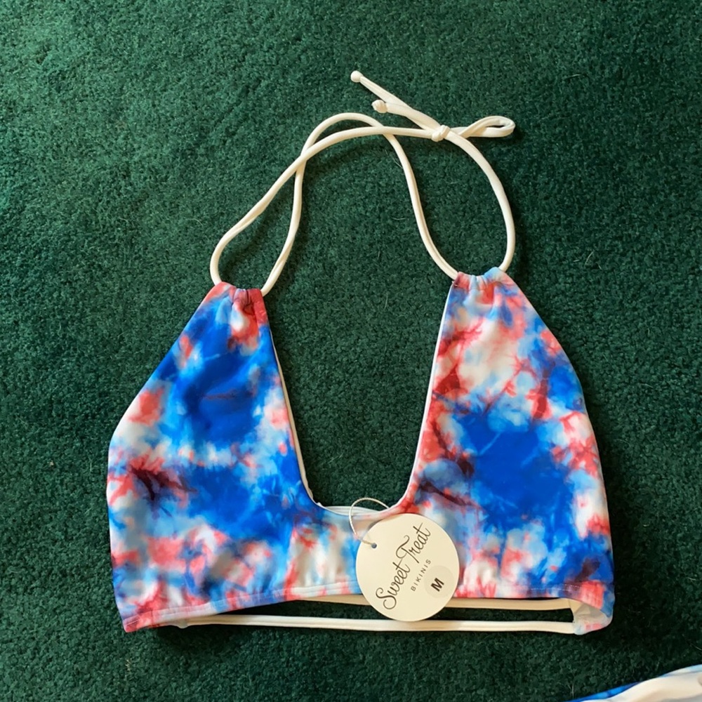 Sweet treat fire work bikini top